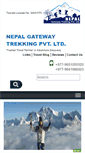 Mobile Screenshot of nepalgatewaytrekking.com